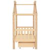 vidaXL Kinderbett mit Schublade Massivholz Kiefer 70x140 cm