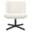 vidaXL Drehstuhl Creme 63 x 75 x 76 cm Schafsleder
