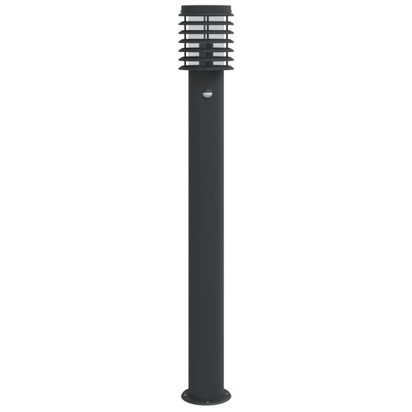 vidaXL Wegeleuchten mit Bewegungsmelder 3 Stk. Schwarz 110cm Edelstahl