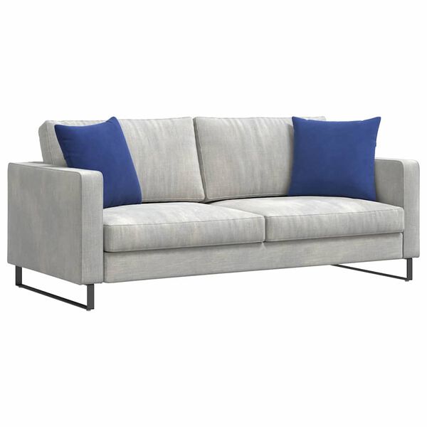 vidaXL Sofakissen 2 St&uuml;ck Polizeiblau 45 x 45 cm Cordstoff
