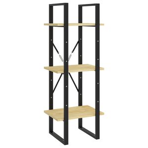 vidaXL B&uuml;cherregal 3 B&ouml;den 40x30x105 cm Massivholz Kiefer