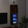 vidaXL TV-Schrank mit LED-Leuchten R&auml;uchereiche 30,5x30x102 cm