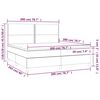 vidaXL Boxspringbett mit Matratze Dunkelgr&uuml;n 200x200 cm Samt