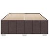 vidaXL Bettgestell ohne Matratze Dunkelbraun 160x200 cm Stoff