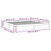 vidaXL Massivholzbett Honigbraun 200x200 cm