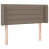 vidaXL LED Kopfteil Taupe 83x16x78/88 cm Stoff