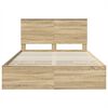 vidaXL Bettrahmen Sonoma-Eiche 140 x 190 cm Ingenieurs Holz