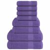 vidaXL 8-tlg. Handtuch-Set FROGN Lila 360 g/m&sup2;