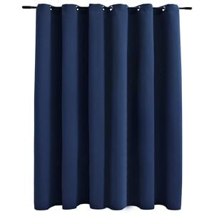 vidaXL Verdunkelungsvorhang mit Metall&ouml;sen Blau 290 x 245 cm