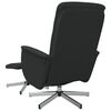 vidaXL Massagesessel mit Fu&szlig;hocker Schwarz Stoff