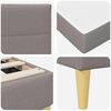vidaXL Bettrahmen Taupe 80 x 200 cm Polyester