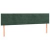 vidaXL Boxspringbett mit Matratze Dunkelgr&uuml;n 180x200 cm Samt