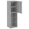 vidaXL TV-Schrank mit LED-Leuchten Grau Sonoma 30,5x30x102 cm