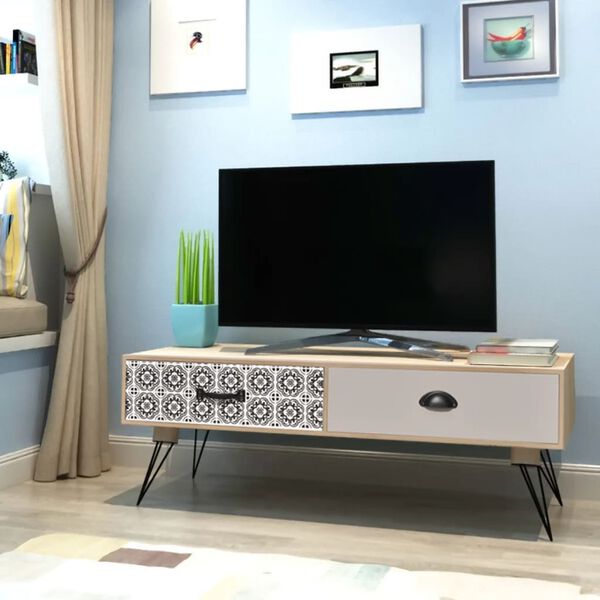 vidaXL TV-Beistelltisch 100x40x35 cm Braun