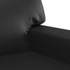 vidaXL 2-Sitzer-Sofa Schwarz 140 cm Kunstleder