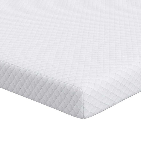 vidaXL Matratzenauflage Wei&szlig; 100 x 200 cm Jacquard Stoff