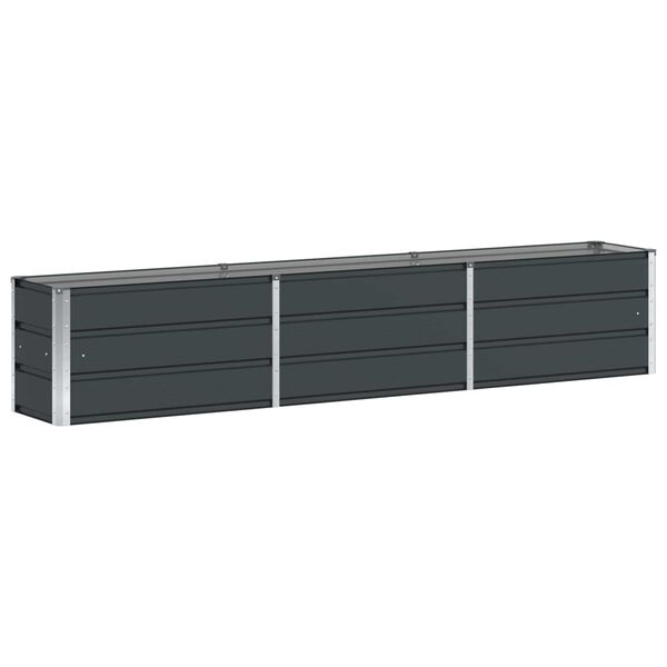 vidaXL Pflanzk&uuml;bel Anthrazit 240 x 40 x 45 cm Stahl