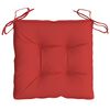 vidaXL Stuhlkissen 4 Stk. Rot 40x40x7 cm Oxford-Gewebe