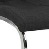 vidaXL Freischwinger 4 Stk. Schwarz Stoff