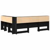 vidaXL Aufbewahrungskopfteil Schwarz Eichen-Optik 160 cm Holzwerkstoff