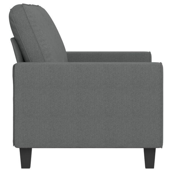 vidaXL 2-Sitzer-Sofa Dunkelgrau 140 cm Stoff