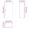 vidaXL K&uuml;chenschrank Altholz 50 x 31 x 100 cm Holzwerkstoff