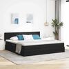 vidaXL Aufbewahrungsbett mit Matratze Schwarz 200 x 200 cm Samt