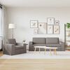 vidaXL Sofa 2 pcs Taupe
