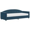 vidaXL Tagesbett mit Matratze Blau 80x200 cm Samt
