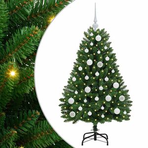 vidaXL K&uuml;nstlicher Weihnachtsbaum 120 cm 150 LEDs Warmes Wei&szlig; Gr&uuml;n