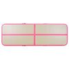 vidaXL Aufblasbare Gymnastikmatte mit Pumpe 400x100x10 cm PVC Rosa