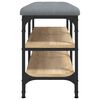 vidaXL Schuhbank Sonoma-Eiche 82x32x47 cm Holzwerkstoff