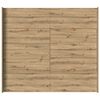 vidaXL Aufbewahrungsbettgestell Artisan-Eiche 180 x 200 cm