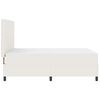 vidaXL Boxspringbett Creme und Wei&szlig; 203 x 160 x 128 cm Cordstoff