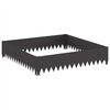vidaXL Raseneinfassung 100 x 100 x 20 cm Stahl Schwarz