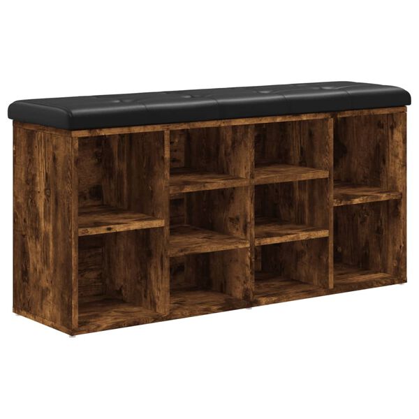 vidaXL Schuhbank R&auml;uchereiche 102x32x50 cm Holzwerkstoff