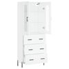 vidaXL Highboard Wei&szlig; 69,5x34x180 cm Holzwerkstoff