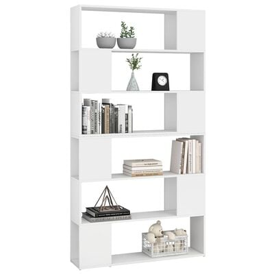 vidaXL Bücherregal Raumteiler Weiß 100x24x188 cm