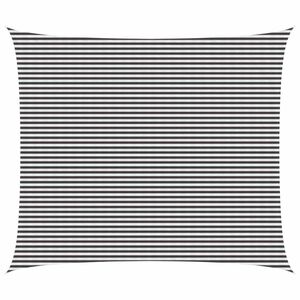 vidaXL Sonnensegel Anthrazit und Wei&szlig; 6 x 7 m HDPE