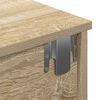 vidaXL Wandregal mit Schubladen Sonoma-Eiche 80x34x17 cm Holzwerkstoff