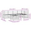 vidaXL Sofagarnituren 6 pcs Natur Massivholz Akazie