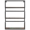 vidaXL Wandregal 60x20x85 cm Altholz Massiv