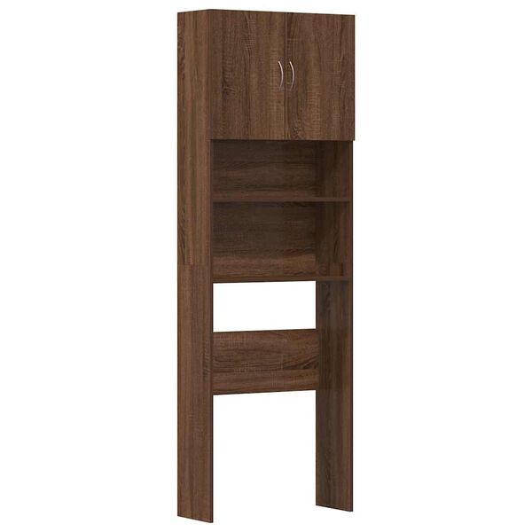 vidaXL Waschmaschinenschrank Braun Eichen-Optik 64x24x190 cm