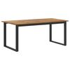 vidaXL Garten Essgruppe 7 pcs Schwarz Massivholz Akazie