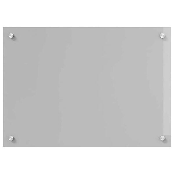 vidaXL K&uuml;chenr&uuml;ckwand 2 pcs Hellgrau 70 x 50 cm Geh&auml;rtetes Glas