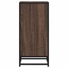 vidaXL Sideboard Braun Eichen-Optik 35,5x35x76 cm Holzwerkstoff Metall