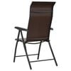 vidaXL Gartenstühle 4 Stk. Klappbar Braun Poly Rattan