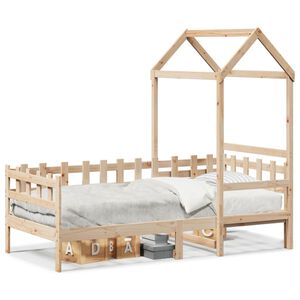 vidaXL Tagesbett mit Dach 80x200 cm Massivholz Kiefer