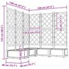 vidaXL Garten-Pflanzgef&auml;&szlig; 5 pcs Braun 120 x 120 x 125,5 cm Stahl