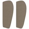 vidaXL Boxspringbett mit Matratze Taupe 140x190 cm Stoff